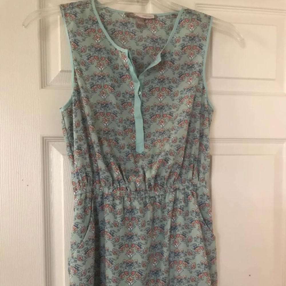Juniors Floral Lined sleeveless dress Sz small